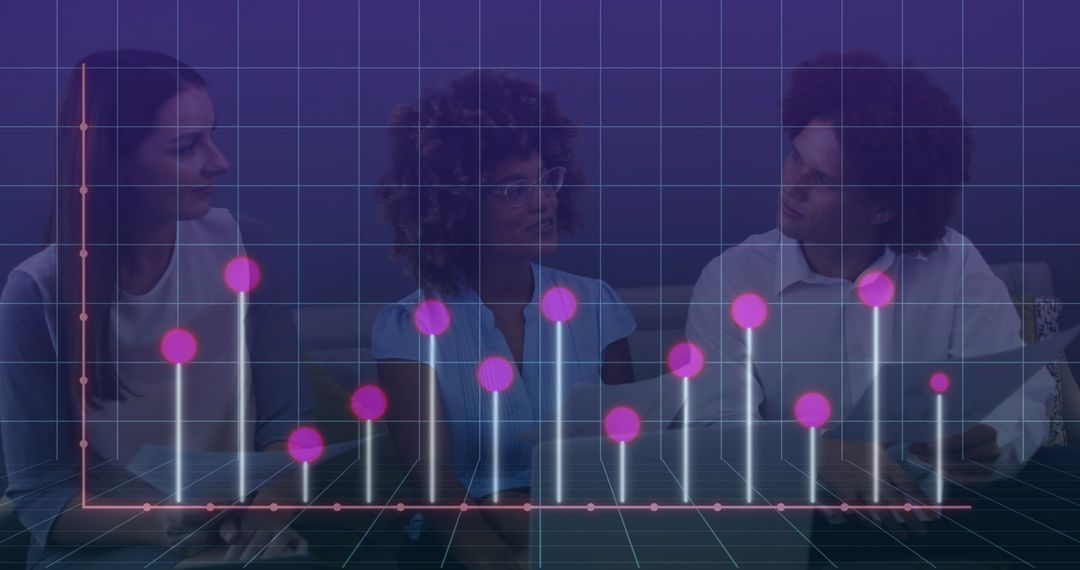 Financial Data Overlay with Business Executives Collaborating