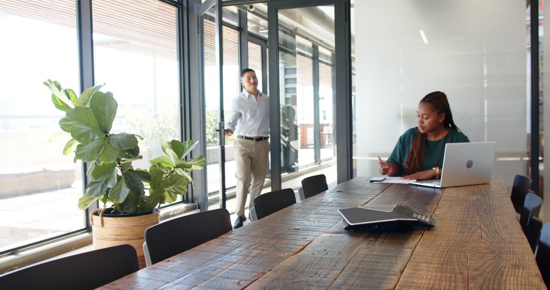 Contemporary Office Collaboration with Diverse Professionals