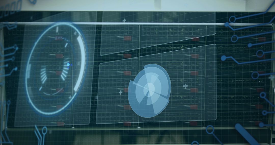 Global digital interface with network connections display