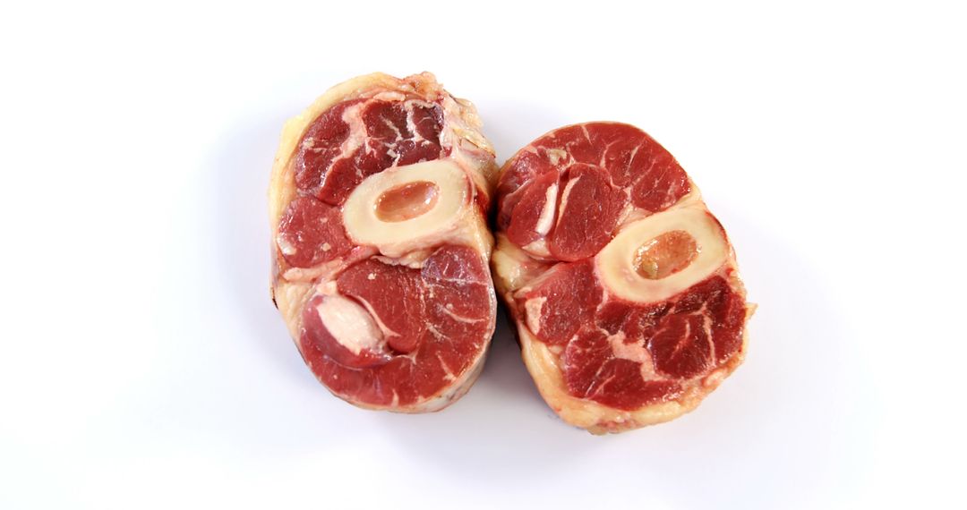 Raw Beef Shank Cuts on White Background - Free Images, Stock Photos and Pictures on Pikwizard.com