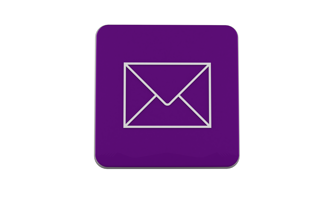 Transparent Purple Square Envelope Icon for Digital Communication - Download Free Stock Images Pikwizard.com