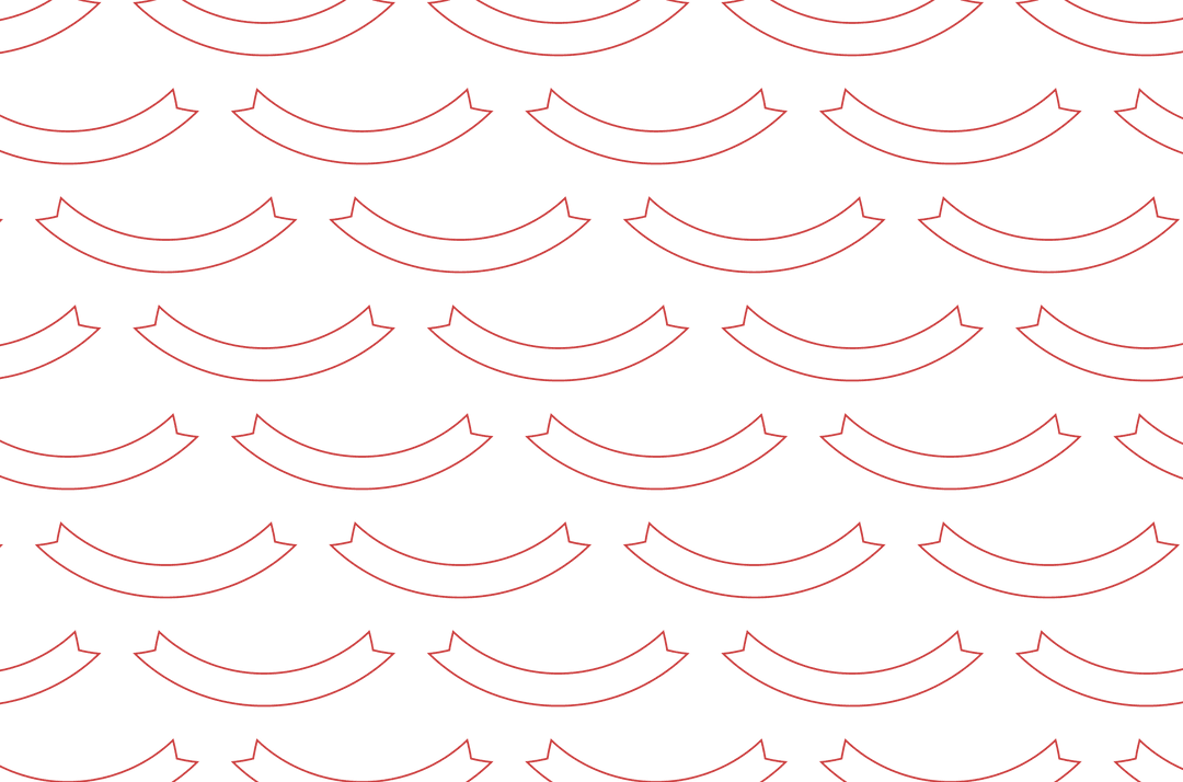 Repeating Red Vector Pattern on Transparent Background