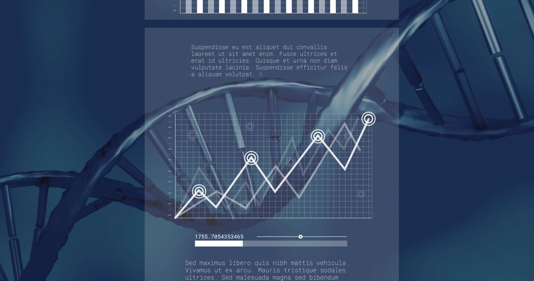DNA Data Analysis Visuals for Scientific Technology Interfaces