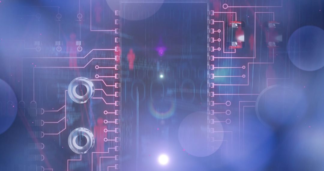 Digital Abstract Circuitry and Data Visualization