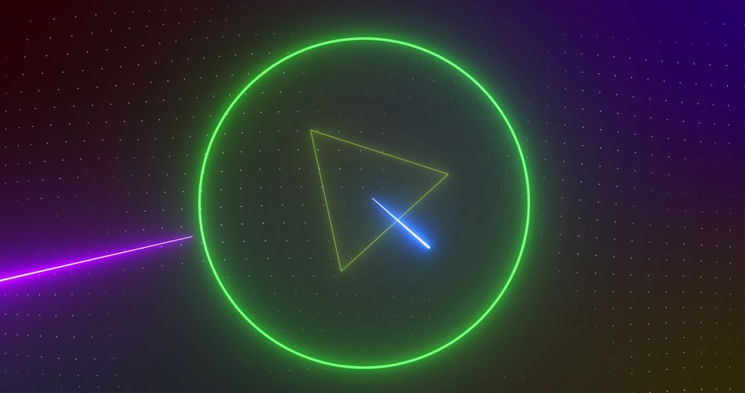 Vibrant Abstract Digital Art with Colorful Geometric Shapes