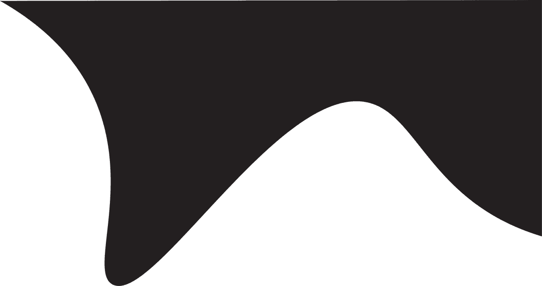 Abstract Black Wave Over Transparent Medium Background