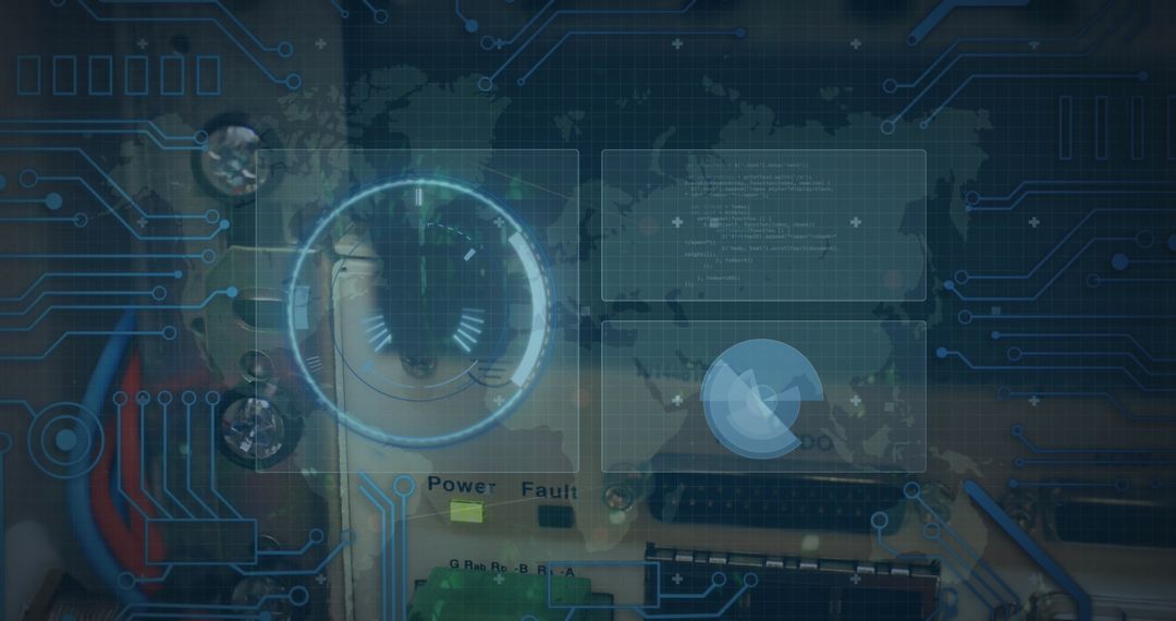 Global Data Processing in Dimly Lit Server Room