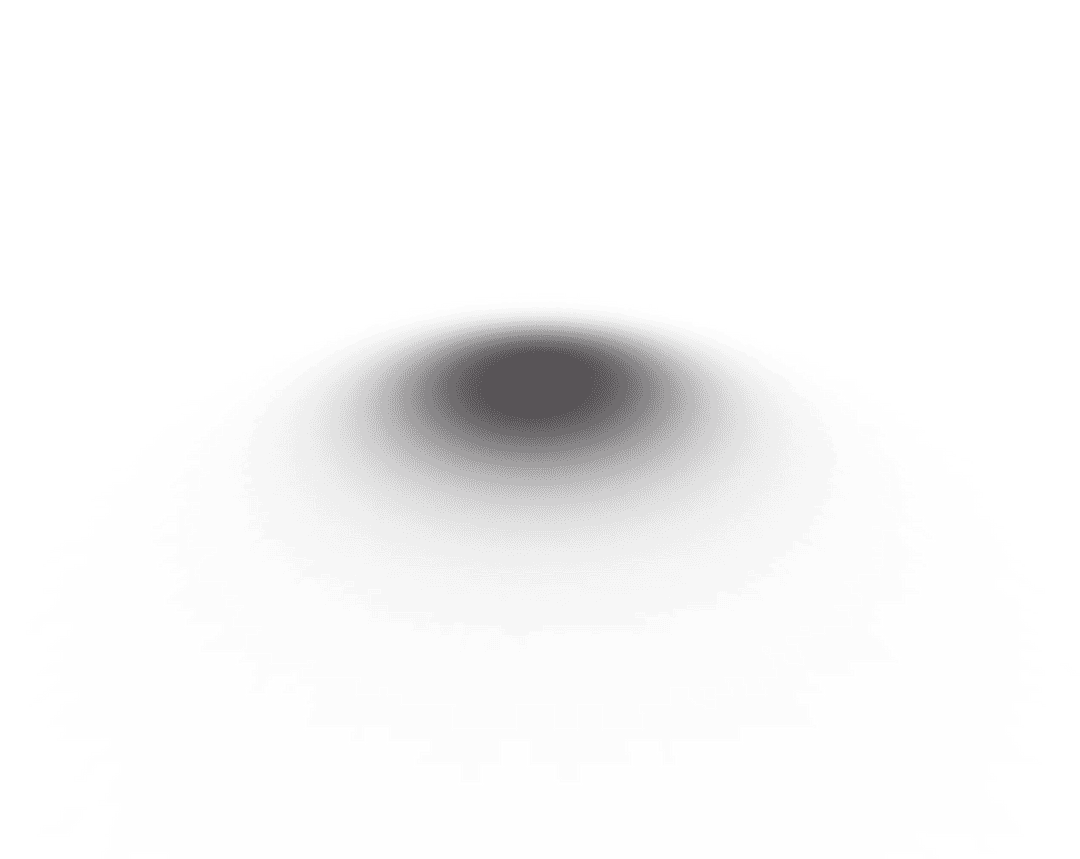 Abstract Black Spot on Transparent Background