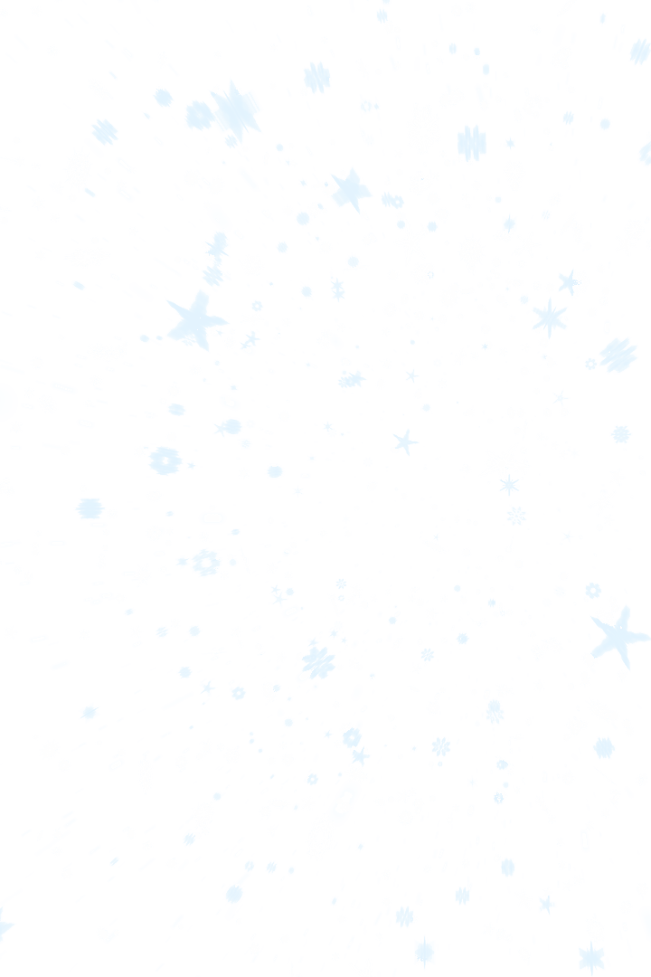 Conceptual Stars and Snowflakes on Transparent Background