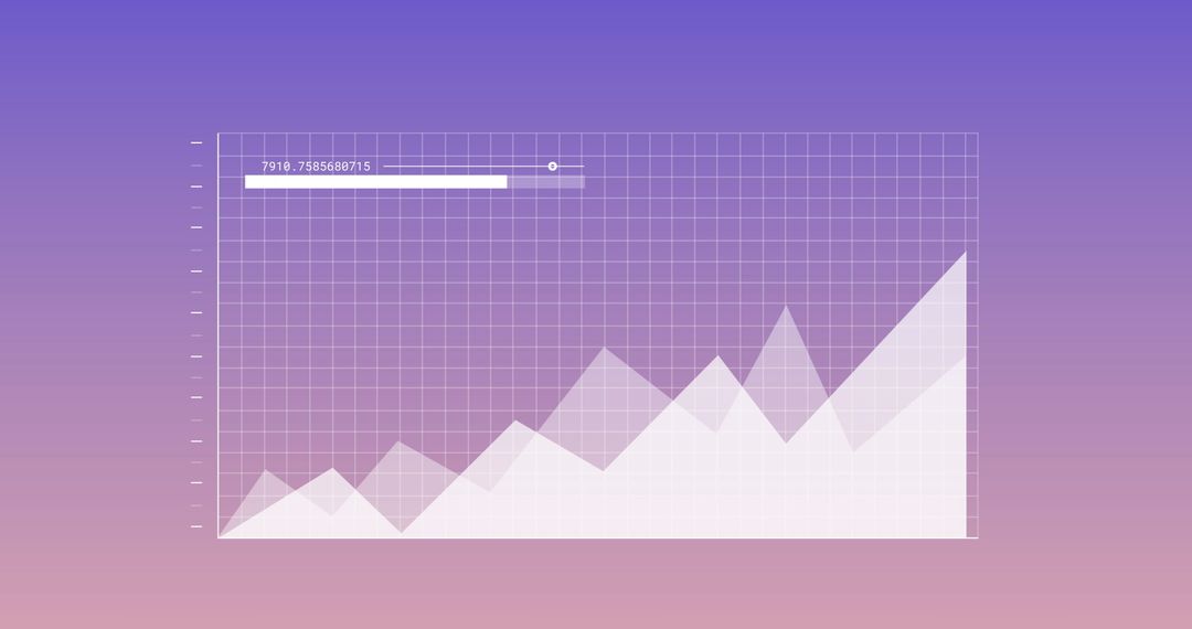 Growing Data Trends on Gradient Background