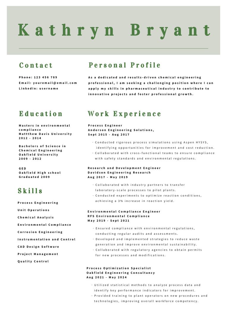 Professional Resume Template with Career Growth and Skills Emphasis - Download Free Stock Templates Pikwizard.com