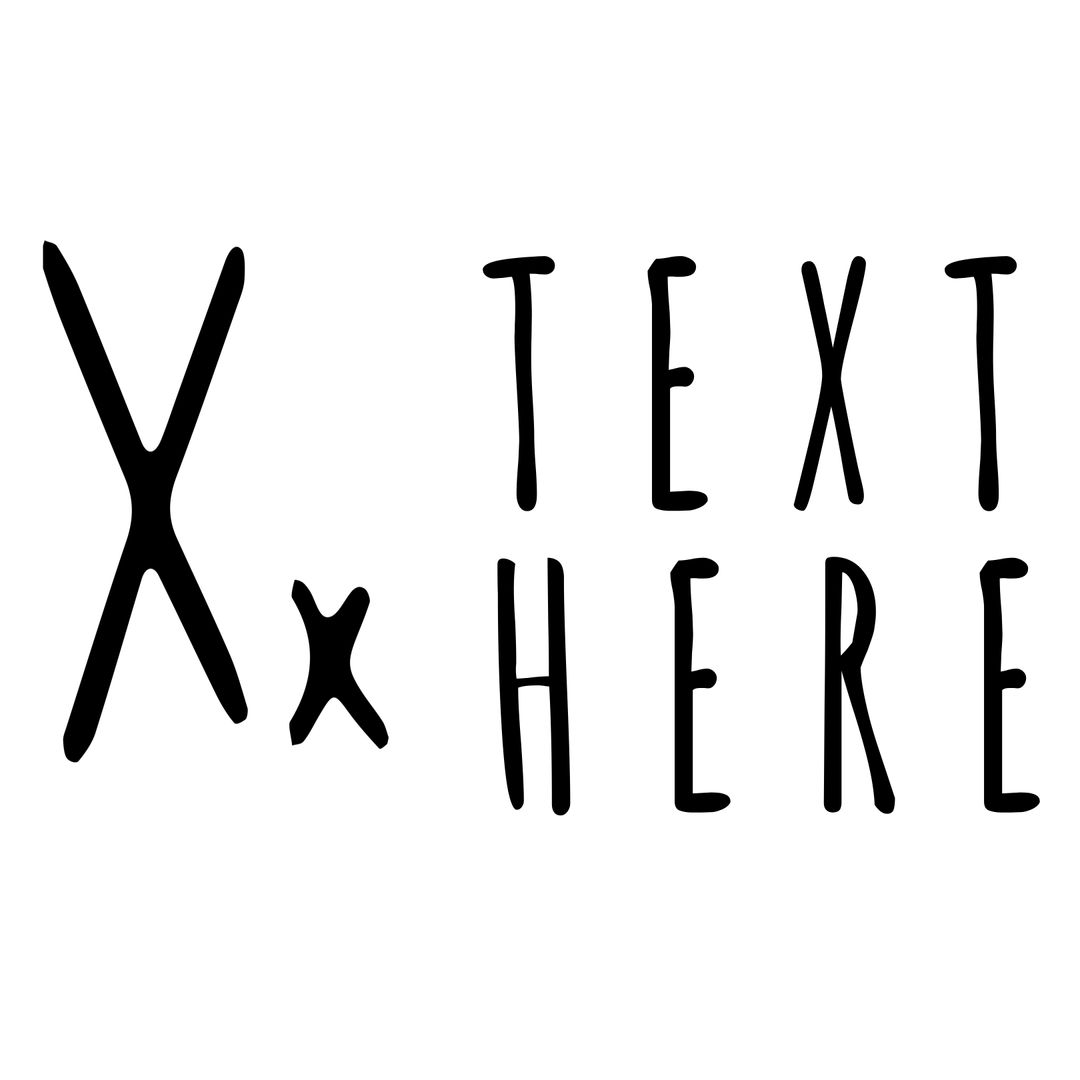 Bold Minimalist Black X Placeholder Design Concept