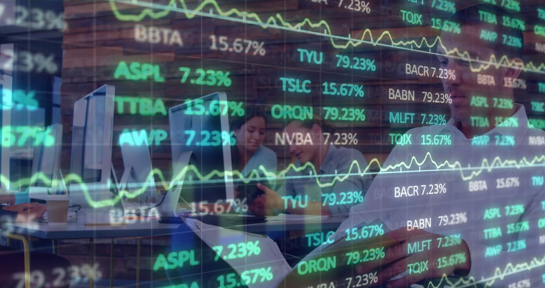 Financial Market Analysis with Complex Data Visualizations