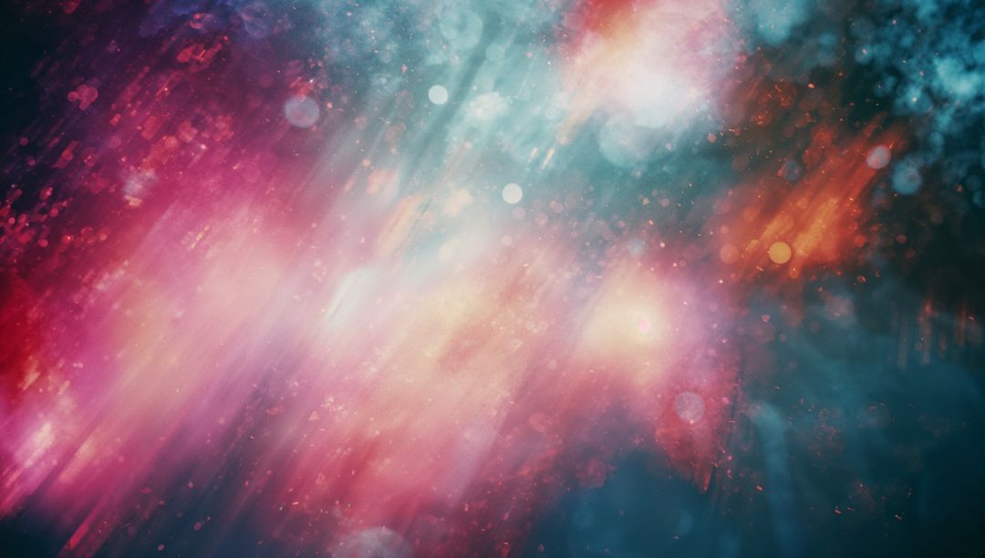 Vibrant Abstract Light Streaks with Glowing Bokeh