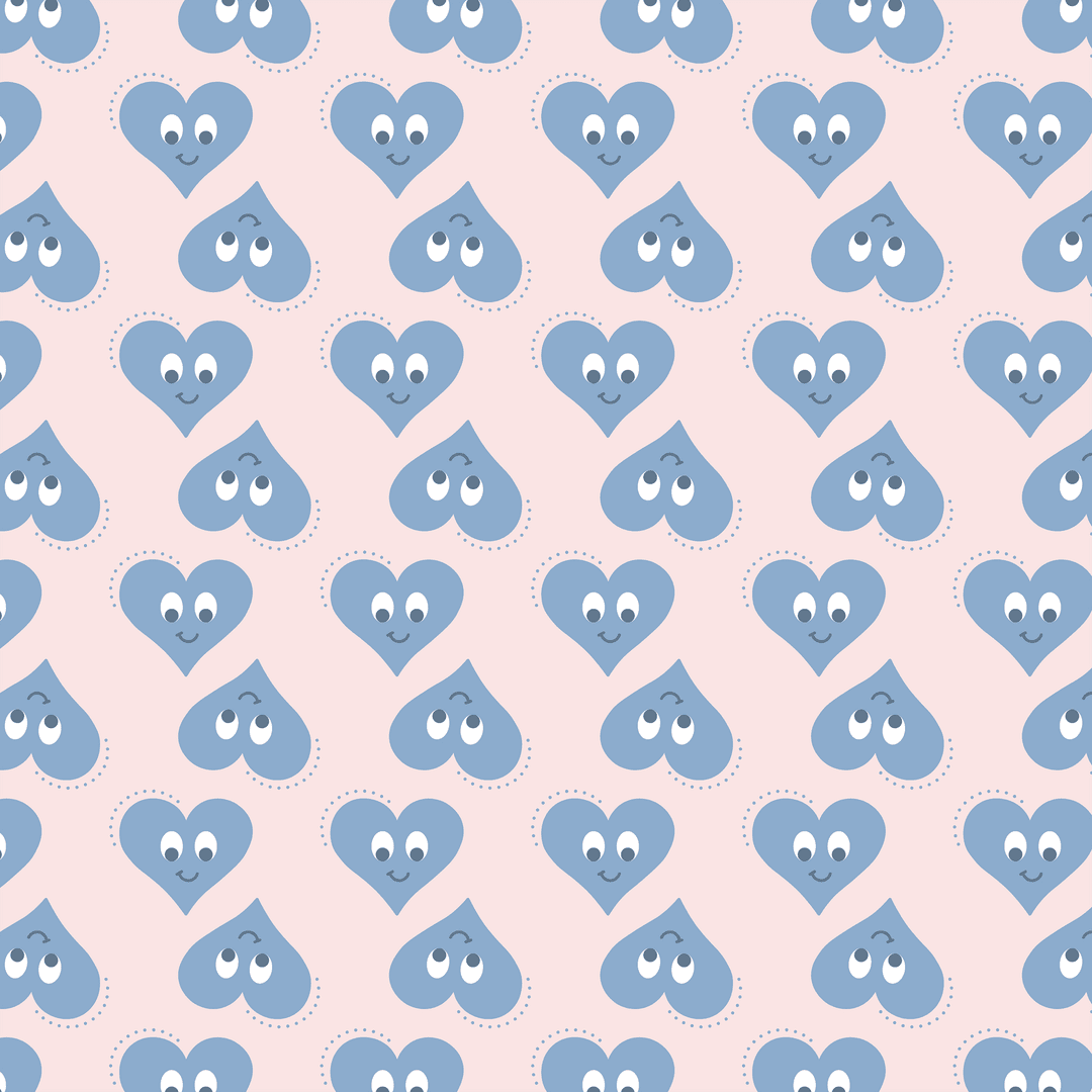 Seamless Heart Pattern Transparent Background with Happy Expressions - Download Free Stock Images Pikwizard.com