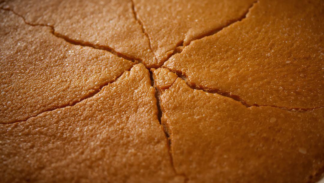 Golden-brown cornbread with radial cuts and crumbly texture, close-up of rustic round