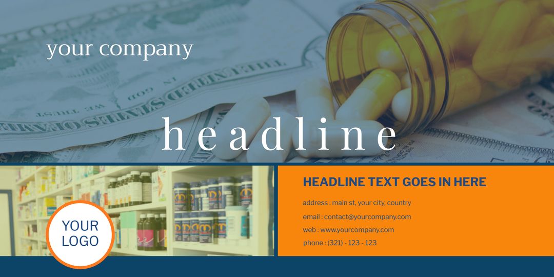 Pharmaceutical Investment Concept with Currency and Pills