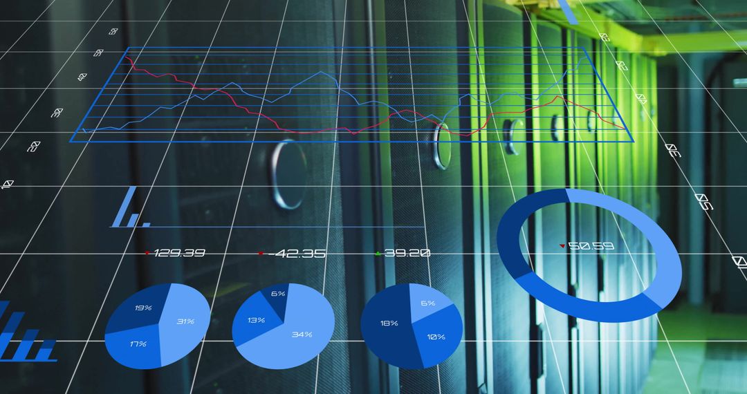 Digital Data and Statistics Overlay on Server Infrastructure