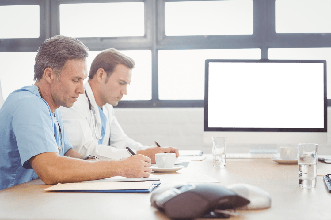 Transparent Medics Working Together on Healthcare Projects