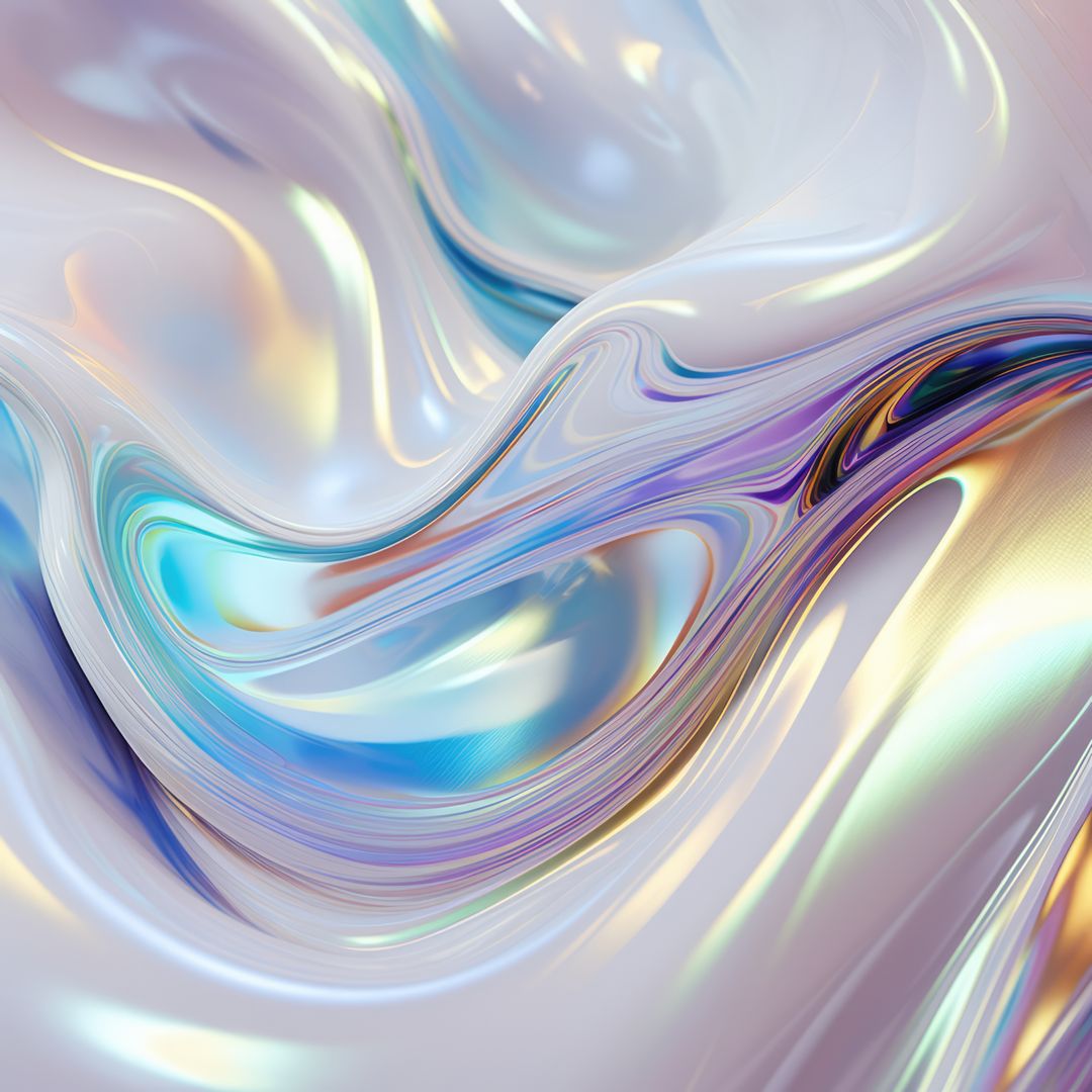Abstract Fluid Art with Iridescent Colors and Smooth Tones - Free Images, Stock Photos and Pictures on Pikwizard.com
