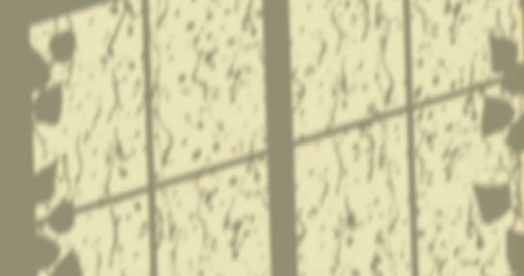 Soft Focus of Window Shadow with Falling Leaves Pattern