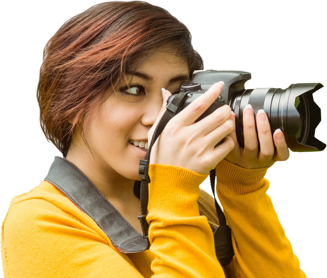 Asian Woman Holding Camera Transparent Background - Download Free Stock Images Pikwizard.com