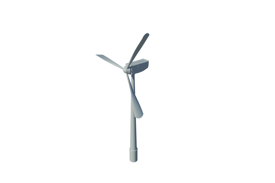 Transparent Isolated Wind Turbine on Clean Background - Download Free Stock Images Pikwizard.com