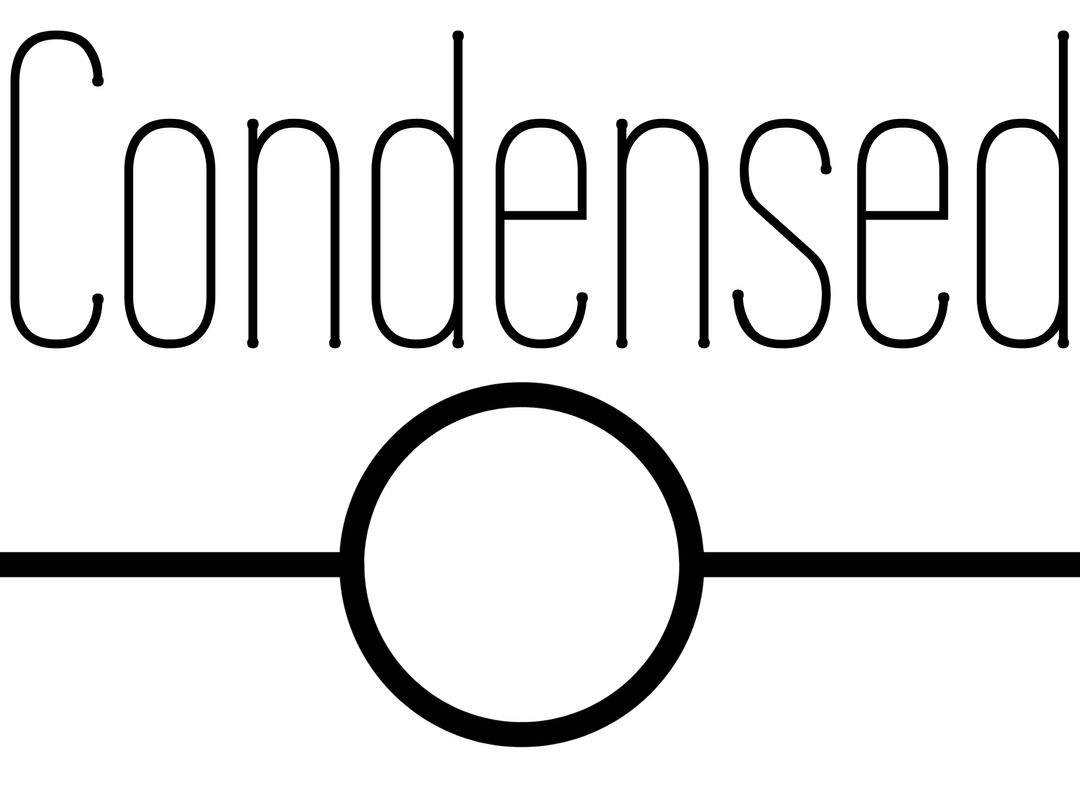 Modern Minimalist Condensed Typography Design