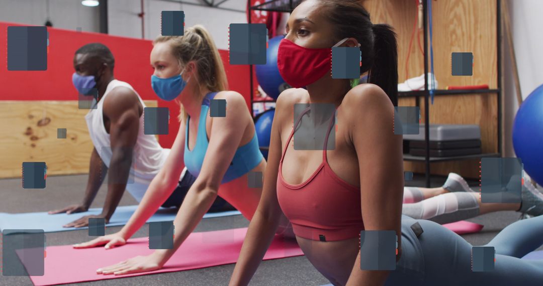 Group Fitness with Masks and Digital Interface Concepts