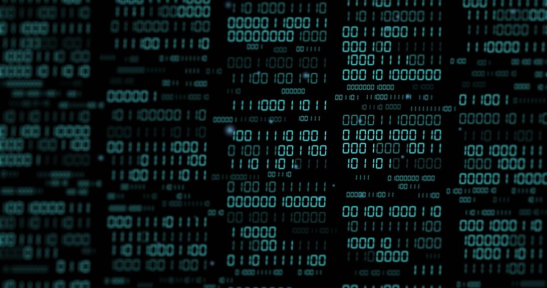 Abstract Binary Code Matrix Digital Background Design - Free Images, Stock Photos and Pictures on Pikwizard.com