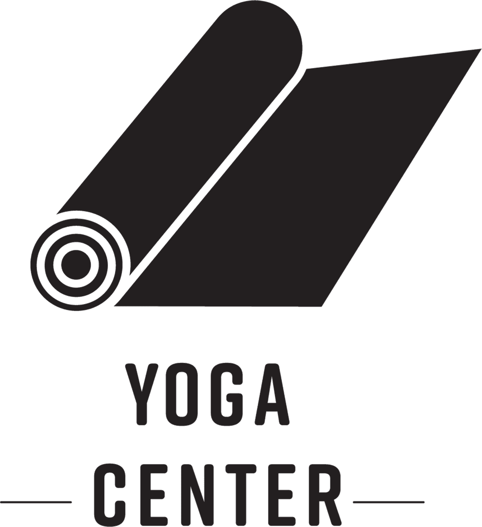 Vector Yoga Center Logo Transparent Background Fitness Design