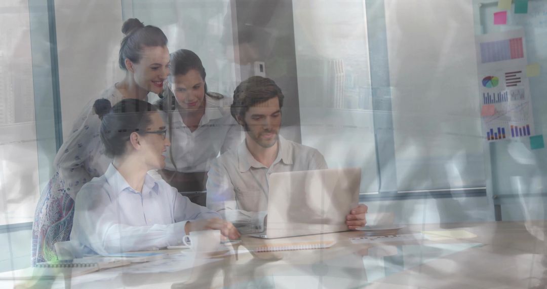 Innovative Team Brainstorming Together in Modern Office