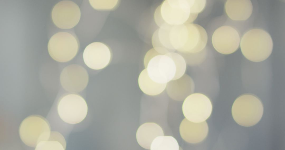 Ethereal Bokeh of Soft Fairy Lights on Grey Background