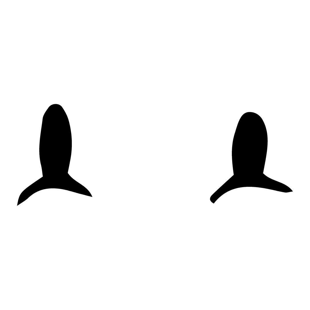 Transparent Background with Black Geometric Shapes