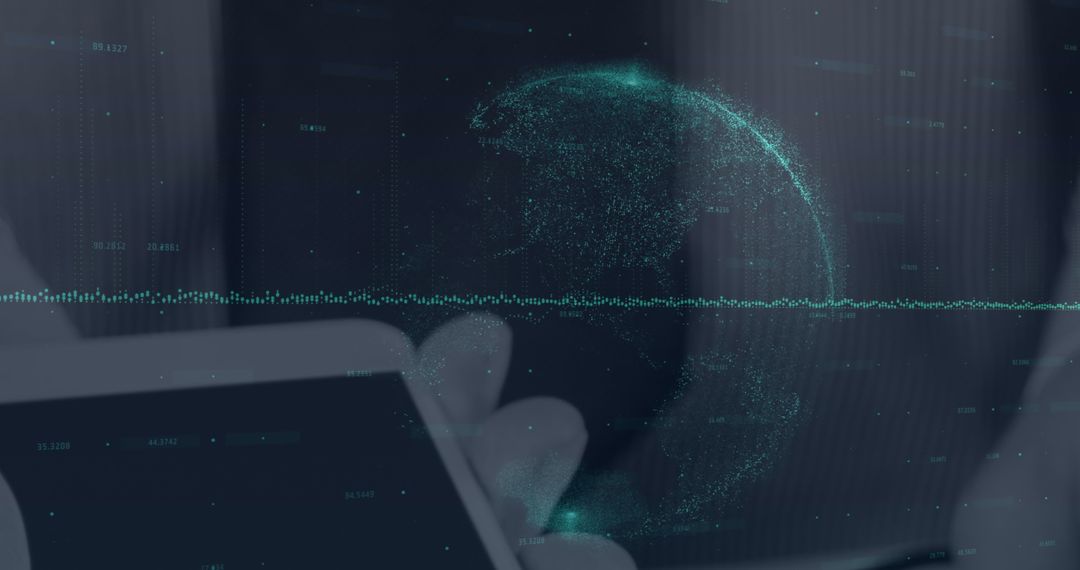 Global Financial Data Analysis with Digital Interface Concept
