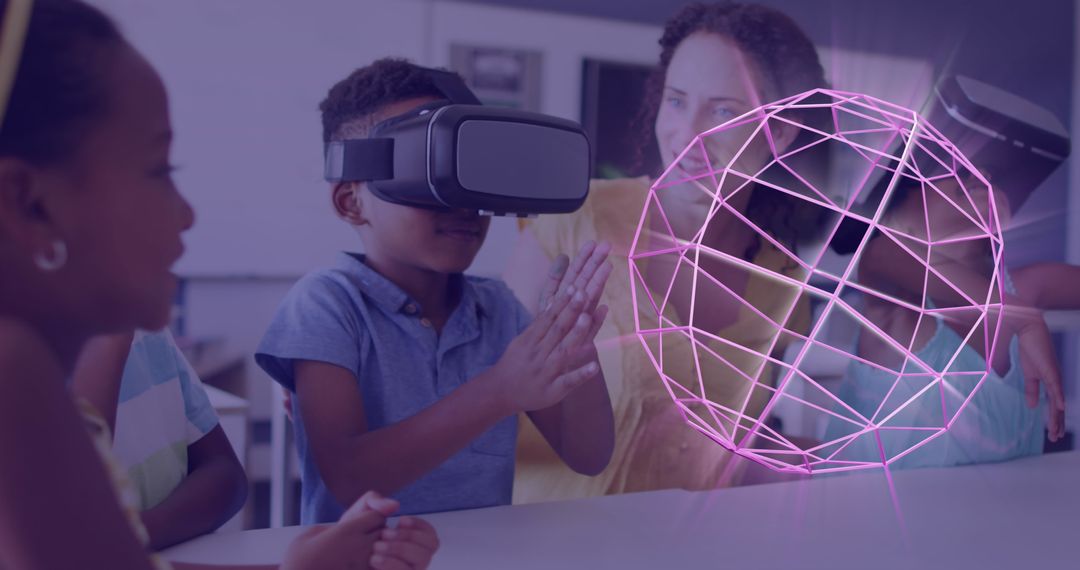 Students Exploring Virtual Reality World with 3D Interaction