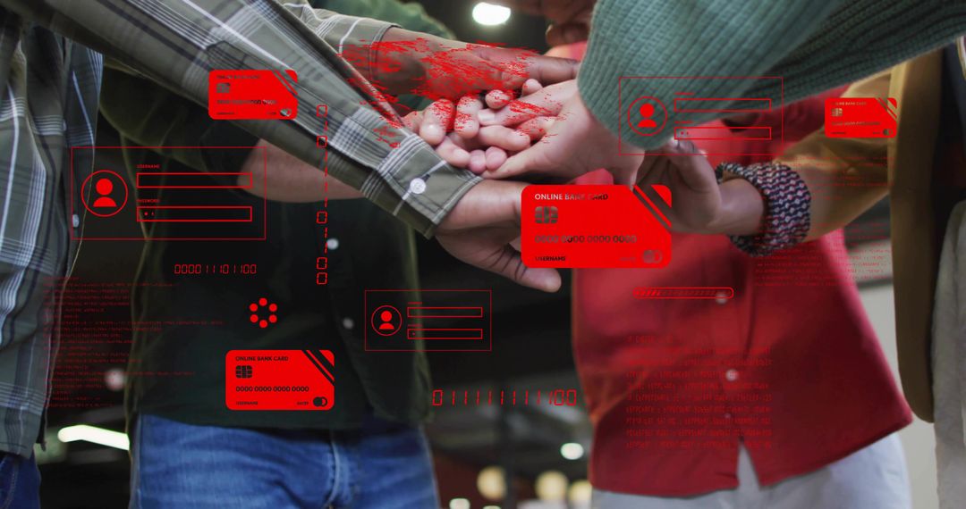Team Unity with Digital Financial Interface Overlay