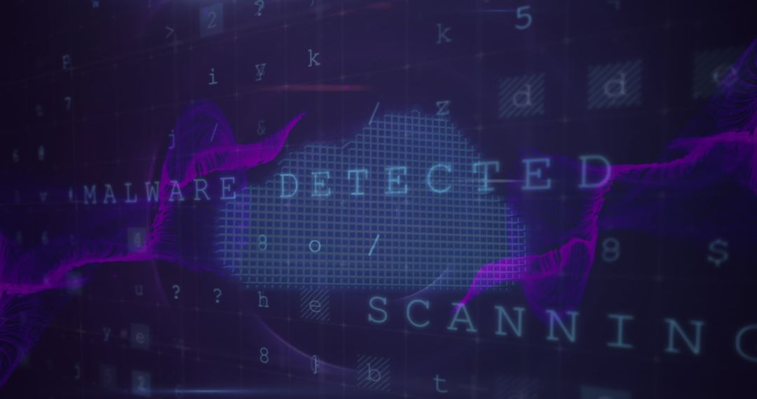 Digital Malware Detected Alert in Cyber Security Cloud
