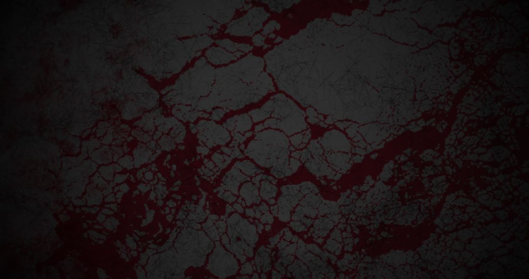 Dark Cracked Texture with Blood-like Vein Patterns
