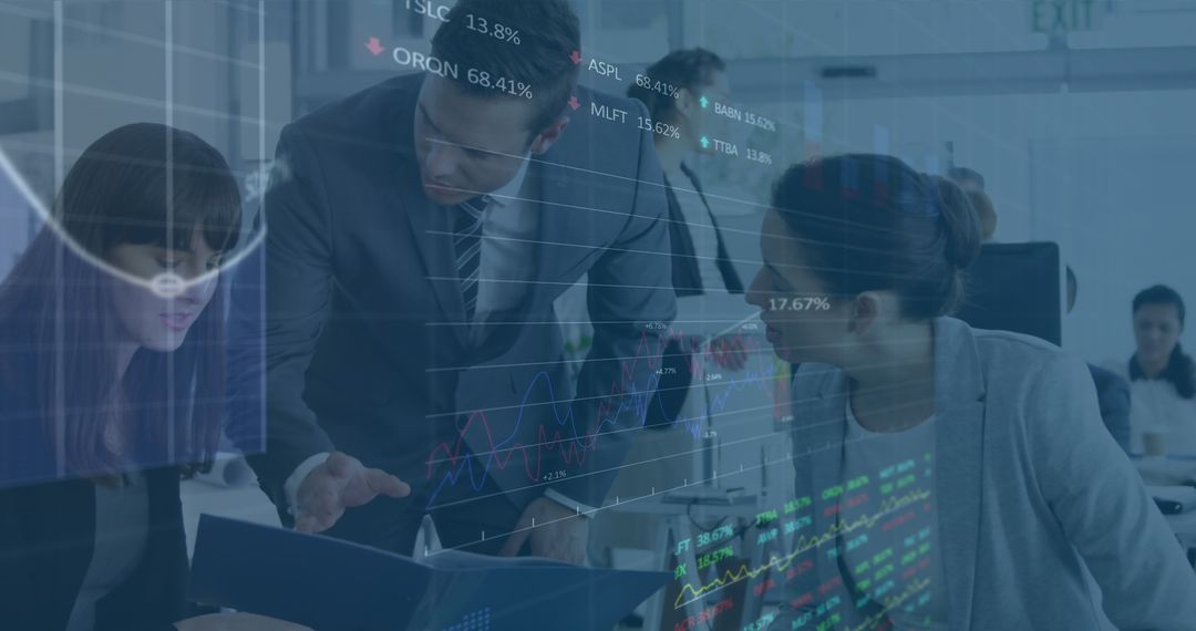 Team Analyzing Financial Data for Business Growth Strategy