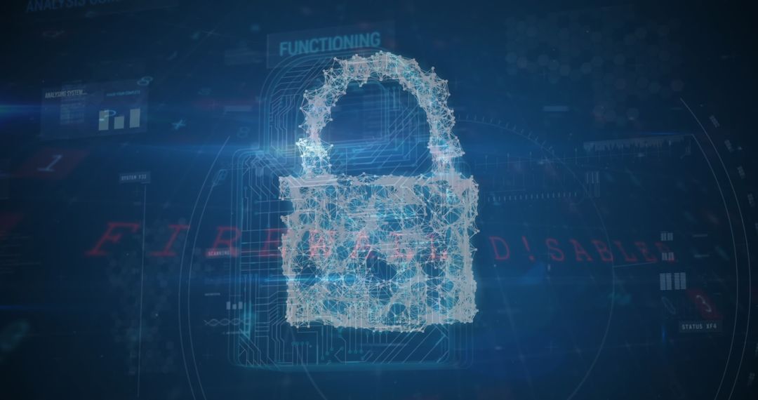 Digital Lock Symbolizing Internet Security
