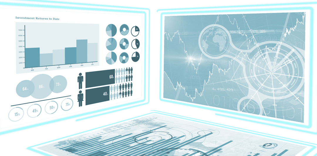 Transparent Digital Data Interface Visualization on Holographic Screens