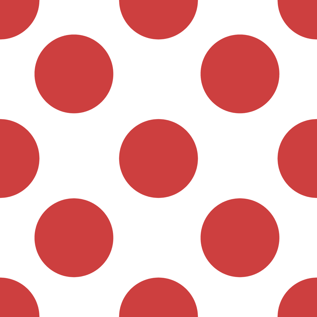 Seamless Red Polka Dot Pattern Transparent Background