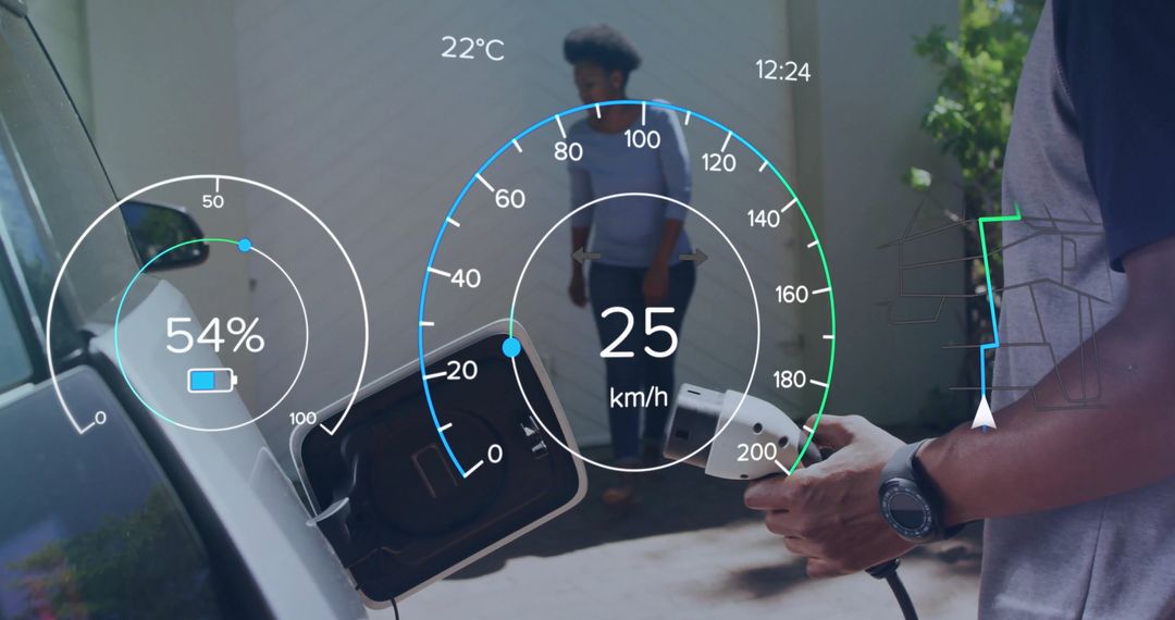 Plugging Electric Vehicle with Augmented Reality Interface