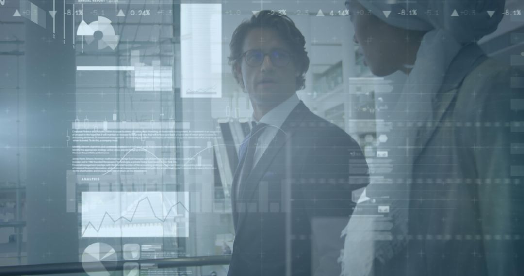 Digital Data Overlay in Professional Business Environment