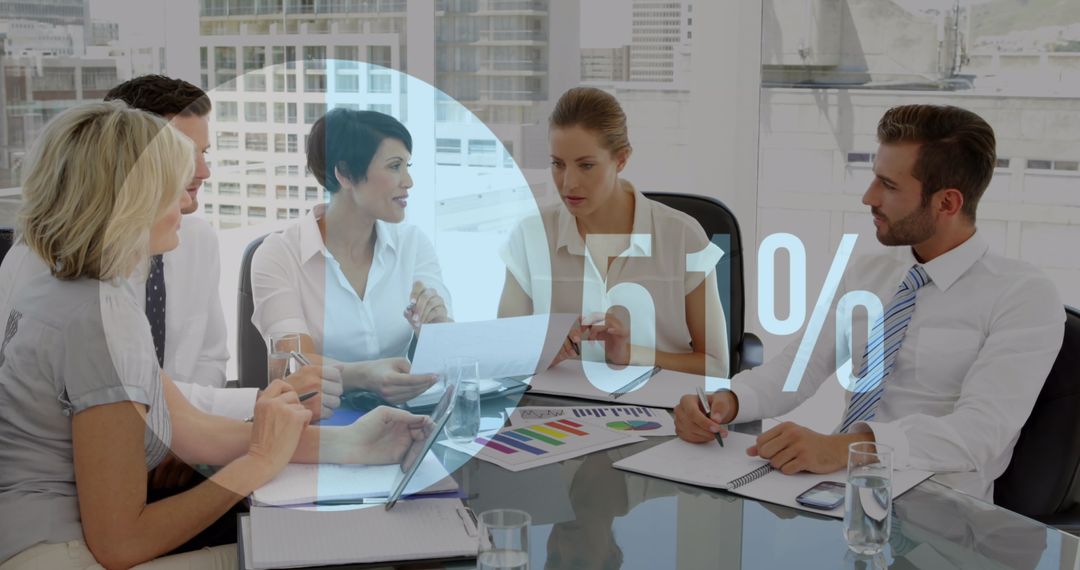 Team Meeting on Corporate Growth with Digital Integration