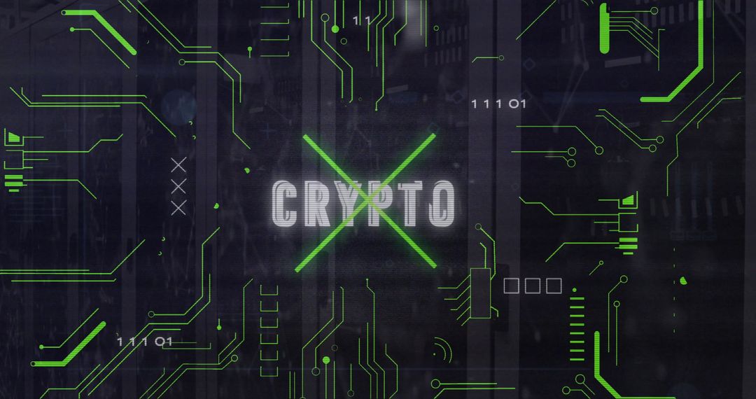 Digital Cryptocurrency and Data Processing Theme