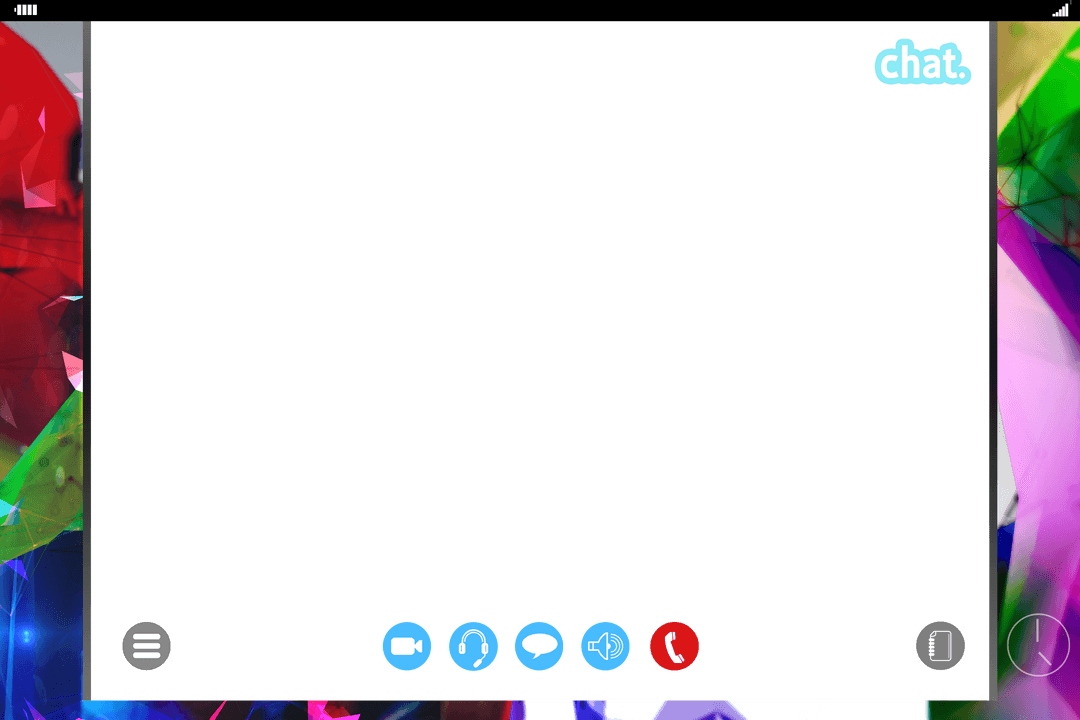 Abstract Digital Interface with Transparent Background and Chat Icons