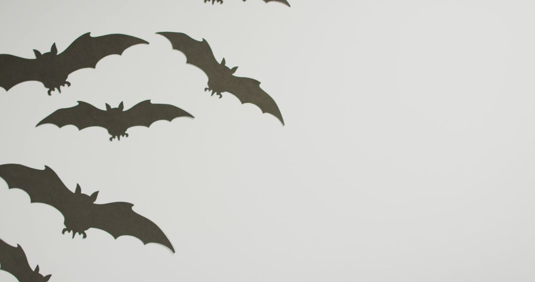 Paper Bats on White Background for Halloween Decoration - Free Images, Stock Photos and Pictures on Pikwizard.com