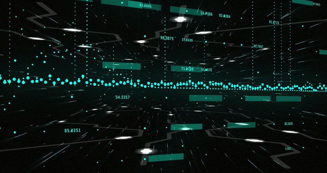 Futuristic Data Visualization with Dynamic Light Elements